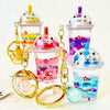 Kitty Milk Tea Floaty Keycharm by BC Mini #12078