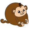 Large Monkey With Banana by Squishable #116618