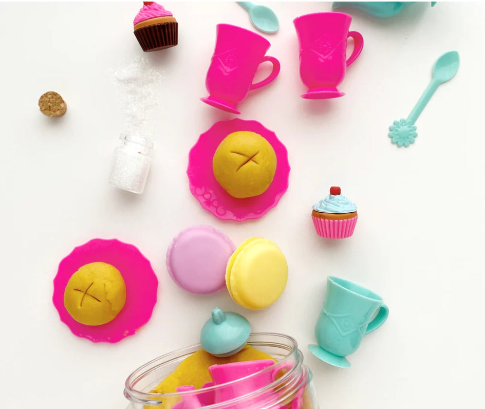 EGKD Macaron Tea Party Sensory Dough Play Kit by Earth Grown KidDoughs