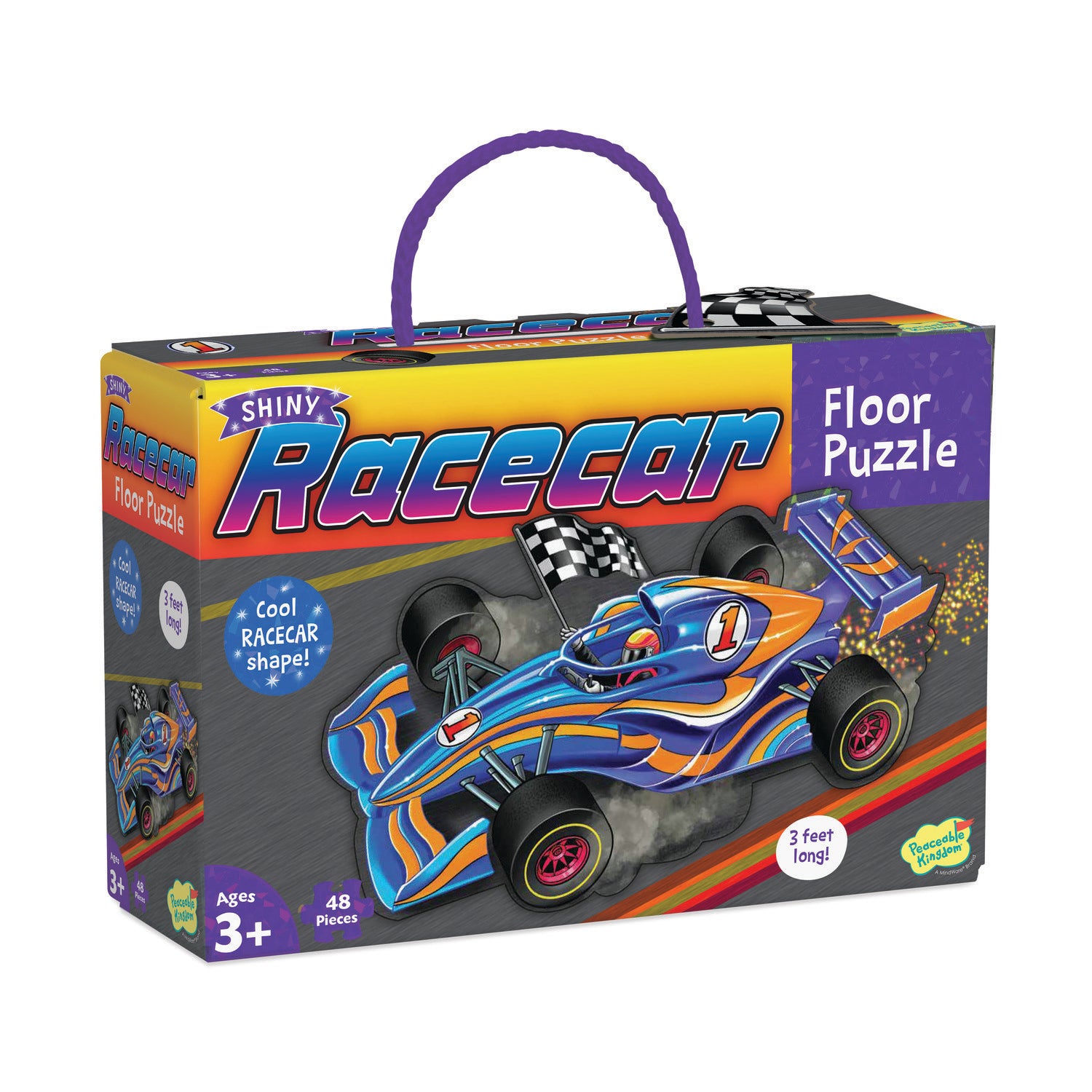 Racecar Floor Puzzle by Peaceable Kingdom #14125383