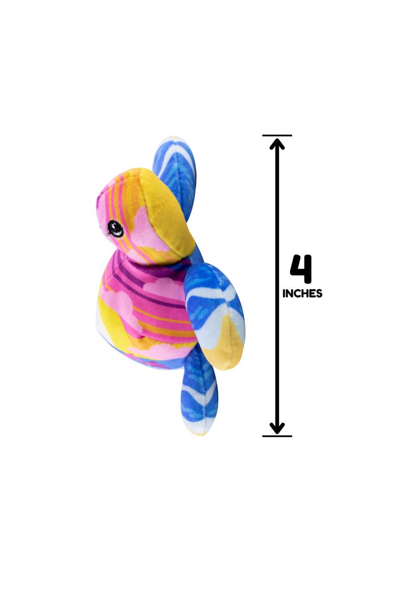 Pop Art Mini Turtles Soft Mystery Plush 6” #E1048