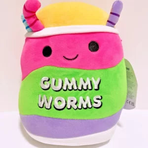 5” Squishmallow Junk Food Silver Gummy Worms