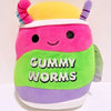 5” Squishmallow Junk Food Silver Gummy Worms