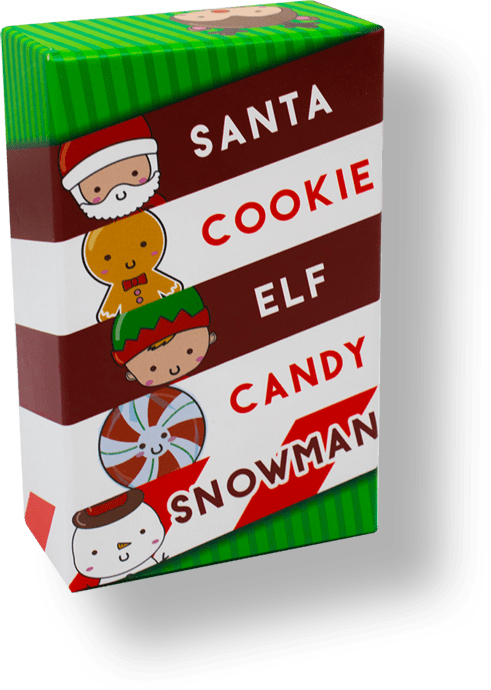 Santa Cookie Elf Candy Snowman Card Game by Dolphin Hat Games