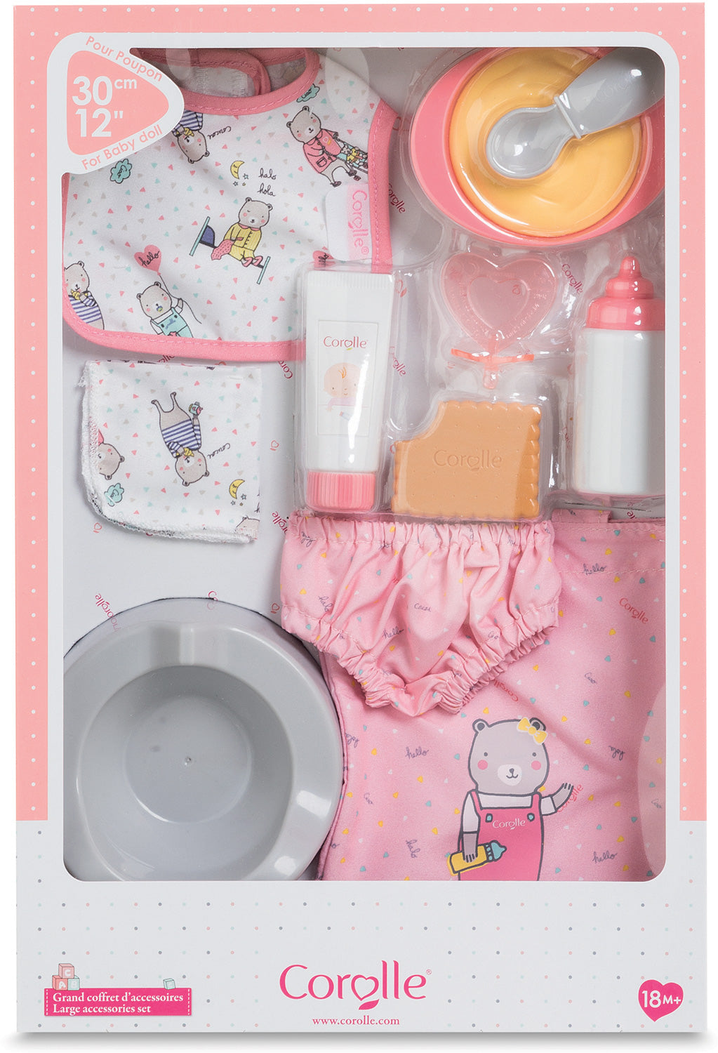 Corolle Large Accessories Set - Pink