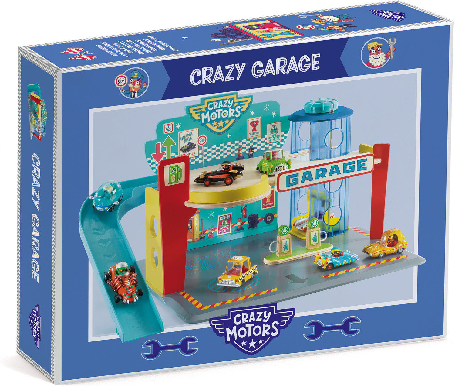 Crazy Motors Cars Garage by Djeco #DJ05495