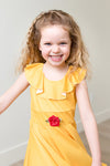 Yellow Beauty Princess Twirl Dress by Little Adventures #10017