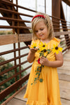 Yellow Beauty Princess Twirl Dress by Little Adventures #10017