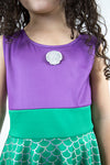 Mermaid Princess Twirl Dress by Little Adventures #10029