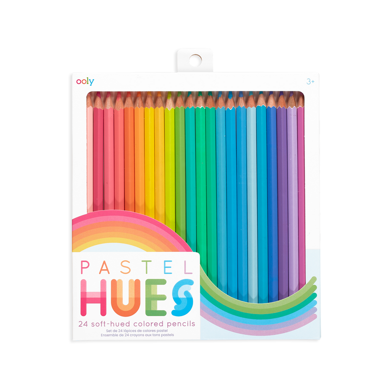 Pastel Hues Colored Pencils 24 Pack by Ooly #128-159