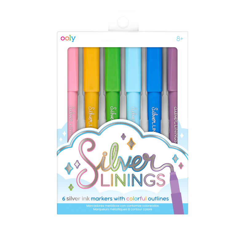 Silver Linings Outline Markers by Ooly