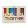 Color Together Brush & Fine Tip Double-Ended Marker by Ooly #130-099