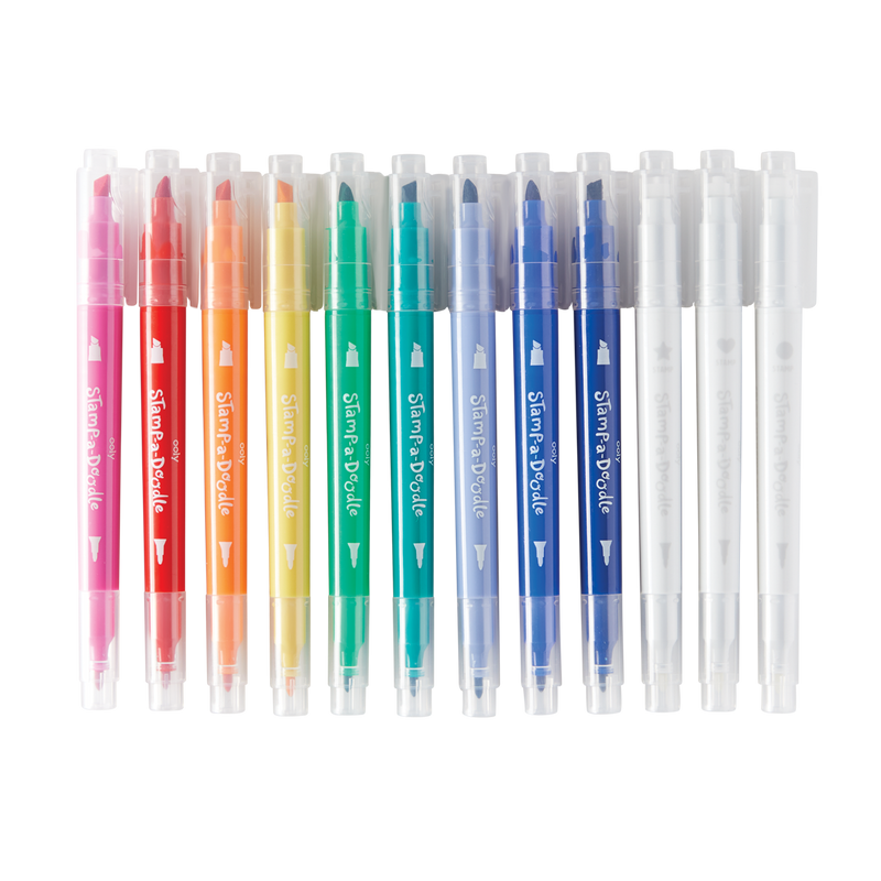 Stamp-A-Doodle Double-Ended Markers by Ooly #130-100