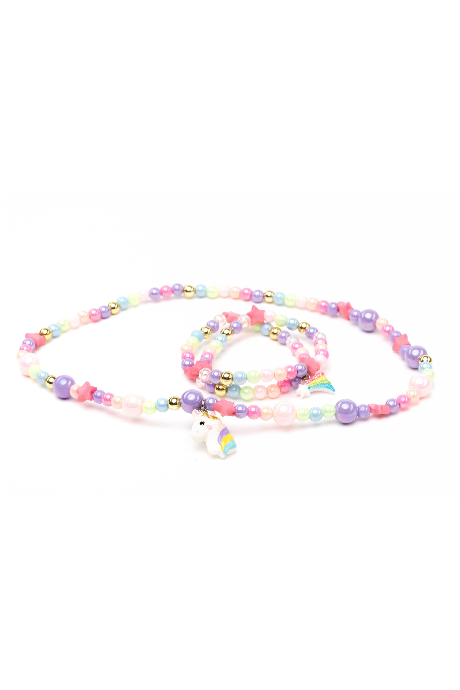 Cheerful Starry Unicorn Necklace & Bracelet by Great Pretenders #86133