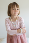 White Unicorn Necklace & Bracelet Set by Great Pretenders #86125