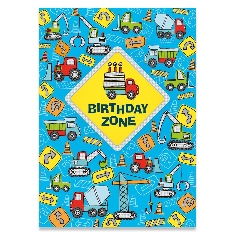 Birthday Zone Foil Birthday Card by Peaceable Kingdom