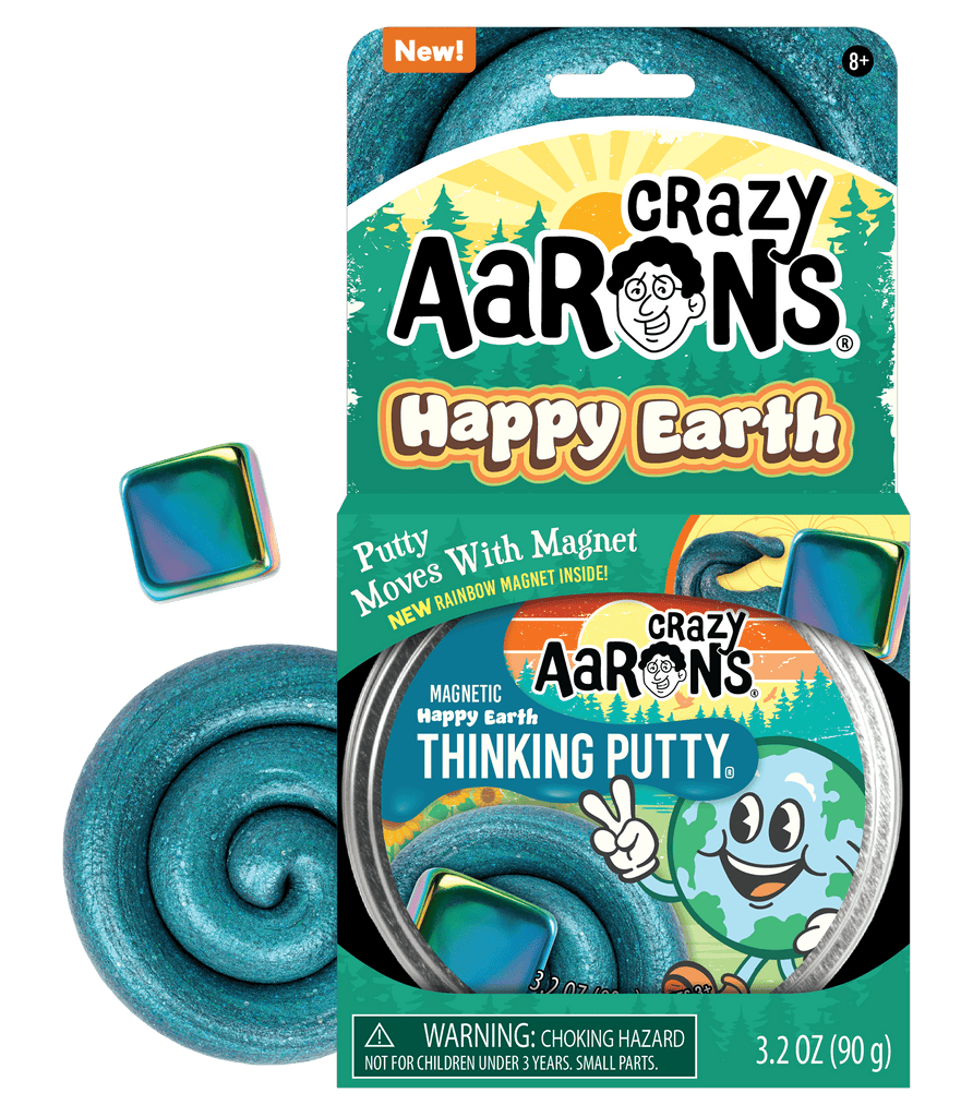 Happy Earth Thinking Putty 4” Tin by Crazy Aaron’s #EH020