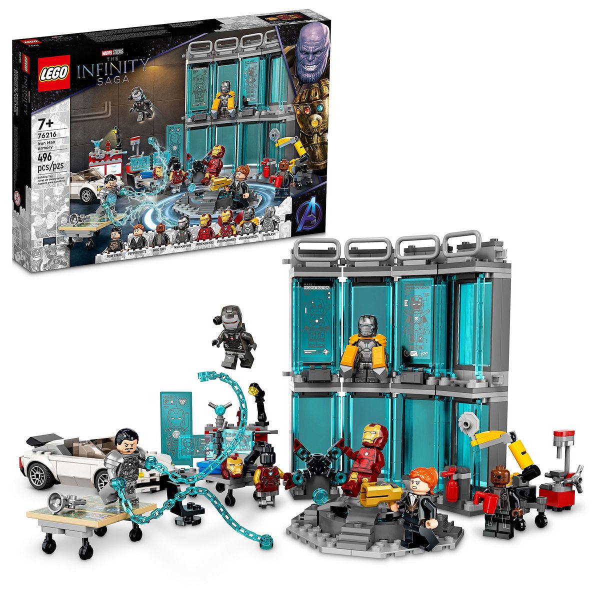LEGO Infinity Saga Iron Man Armory #76216