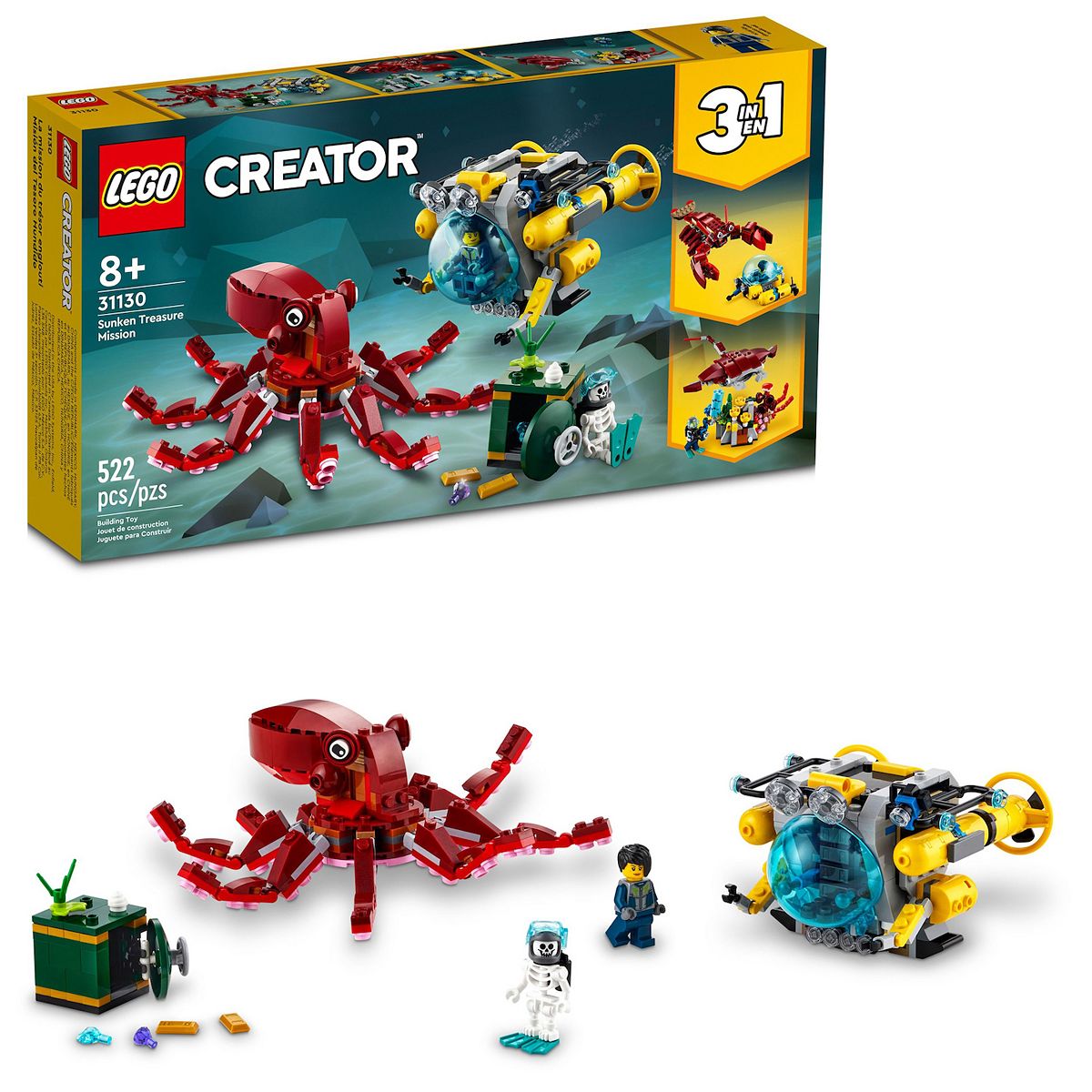LEGO Creator Sunken Treasure Mission #31130