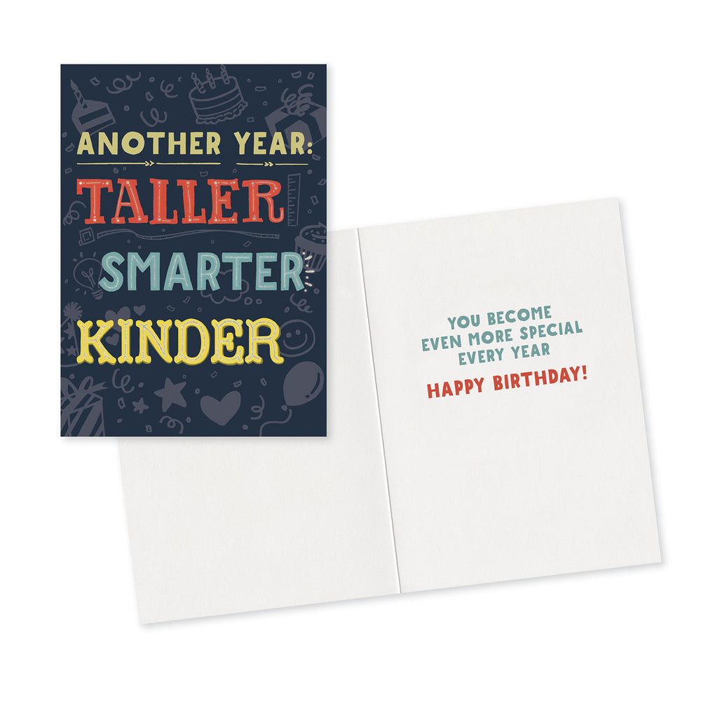 Another Year Foil Birthday Card by Peaceable Kingdom