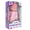 12” Talking Baby Doll by New York Doll Collection #B303
