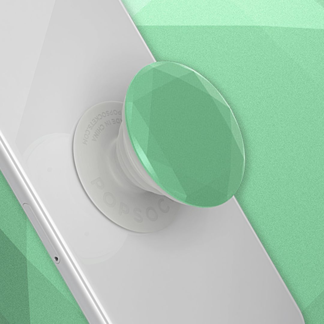 Metallic Dia Mint PopGrip with Swappable Top by Popsocket