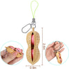 Squeeze A Peanut Popper Fidget Keychain