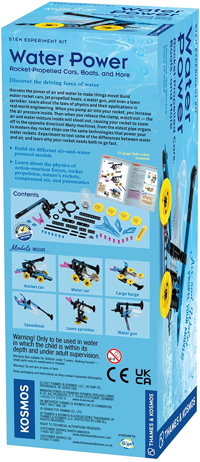 Water Power Stem Experiment Rocket-Propelled Cars, Boats, and More Kit by Thames & Kosmos