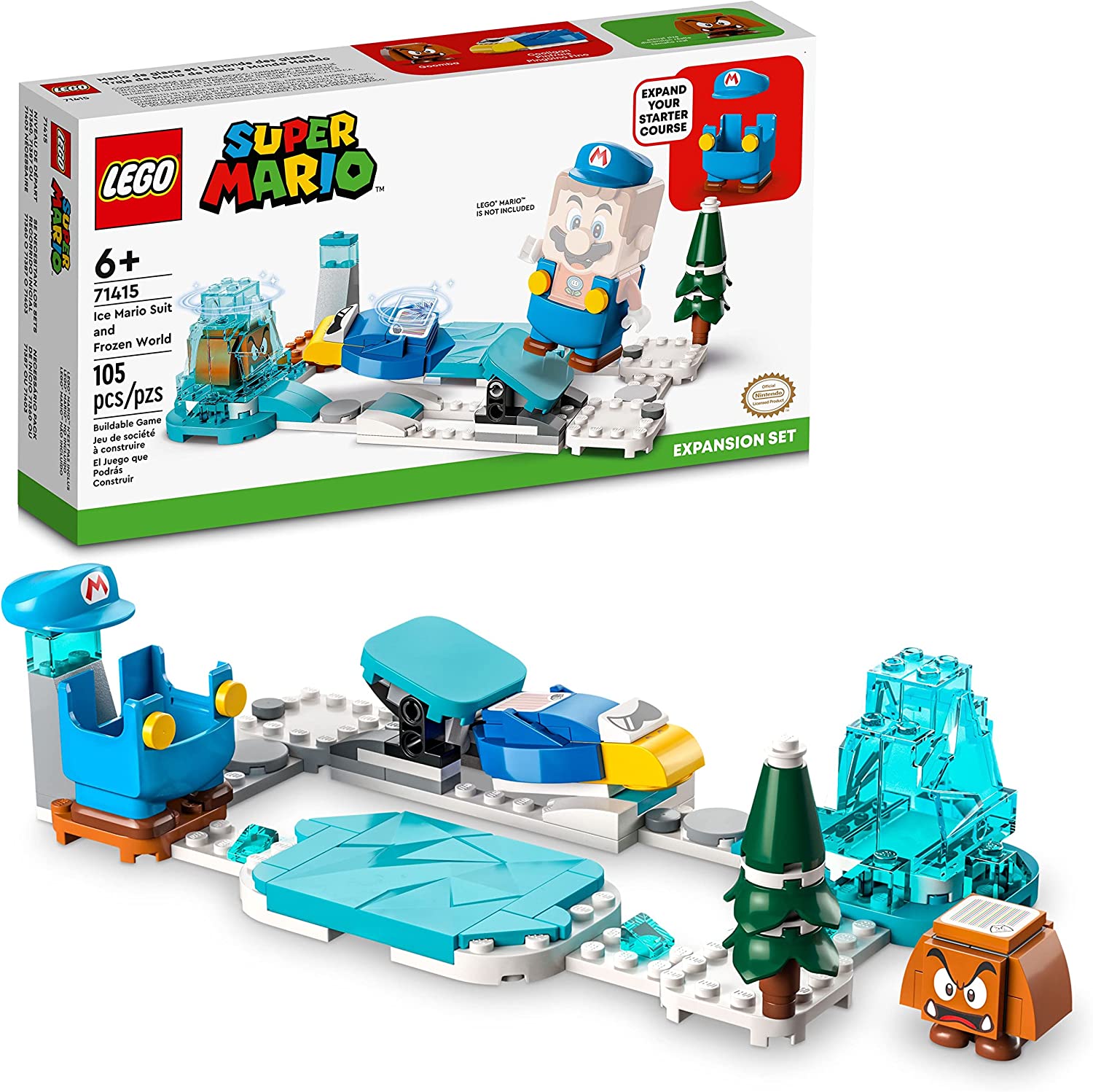 LEGO Super Mario Ice Mario Suit and Frozen World Expansion Pack #71415