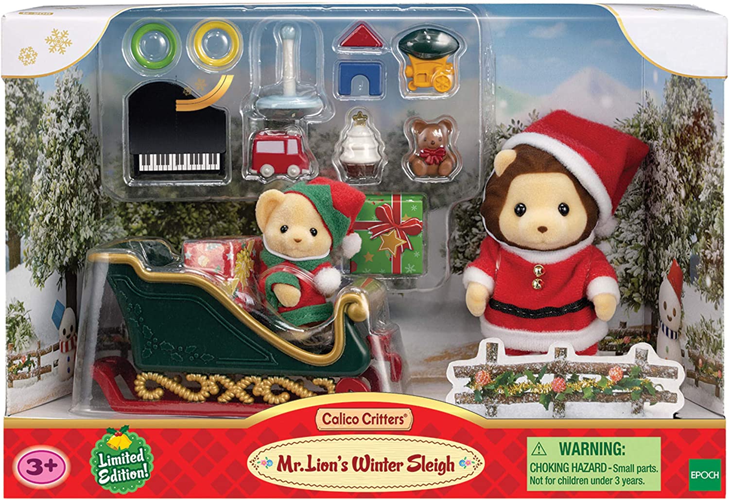 Mr. Lion’s Winter Sleigh by Calico Critters #CF1920
