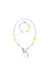 White Unicorn Necklace & Bracelet Set by Great Pretenders #86125