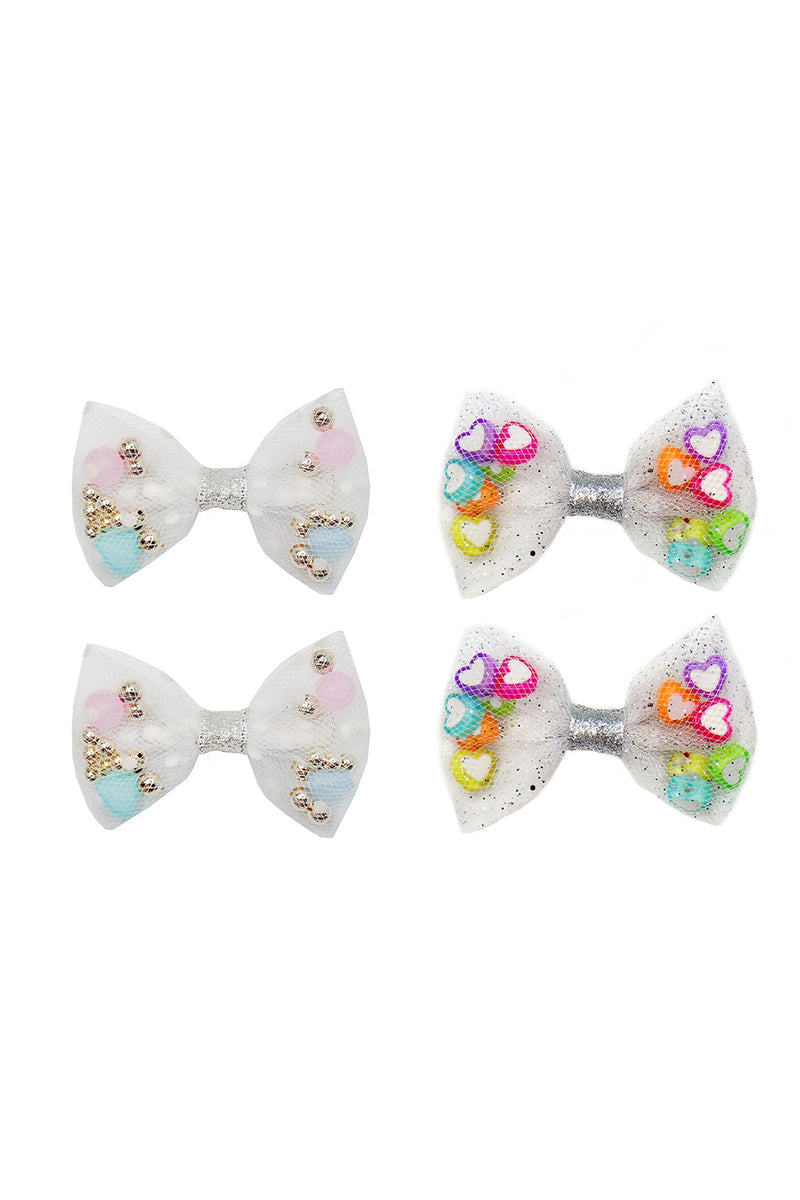 Bow-Tastic Party Hairclips by Great Pretenders #88042