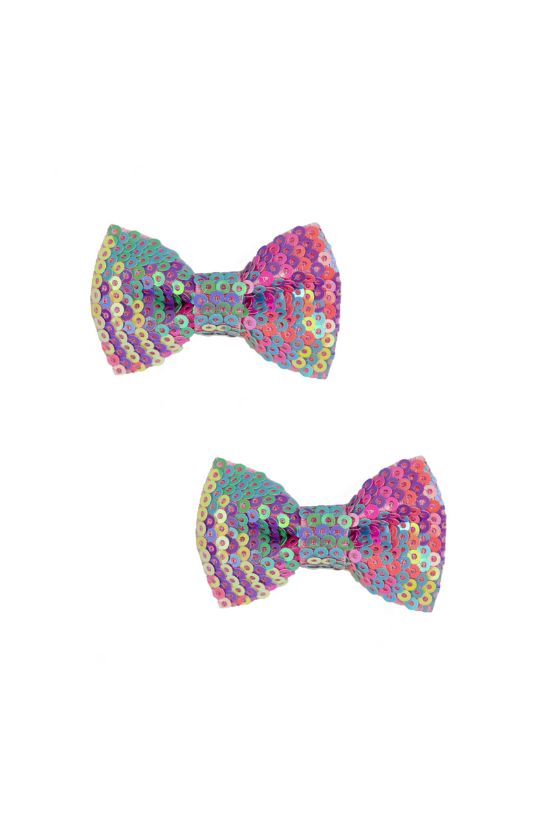 Rainbow Sequin Bows by Great Pretenders #88075