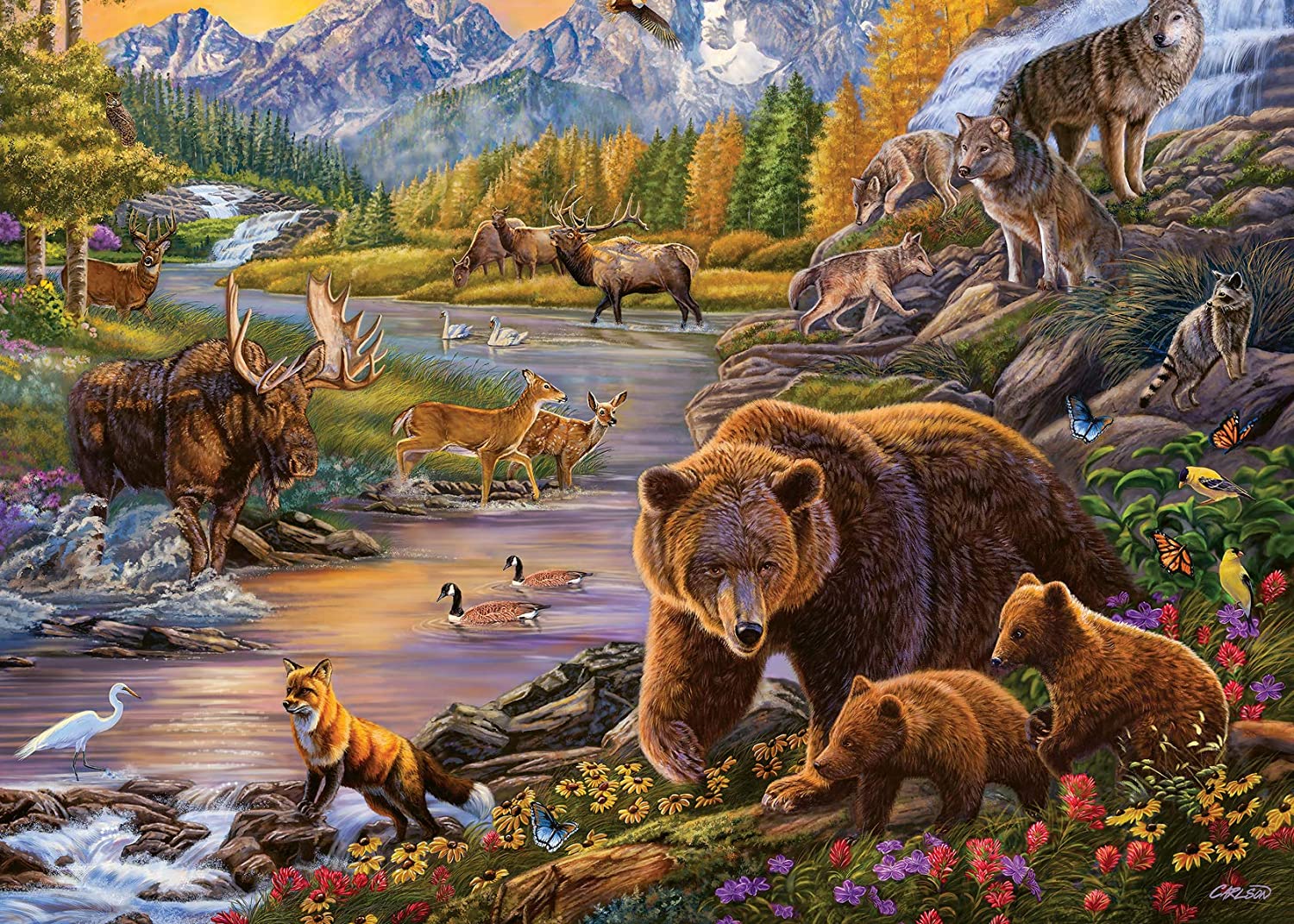Wilderness Large Font Puzzle 500 Pieces by Ravensburger #16790