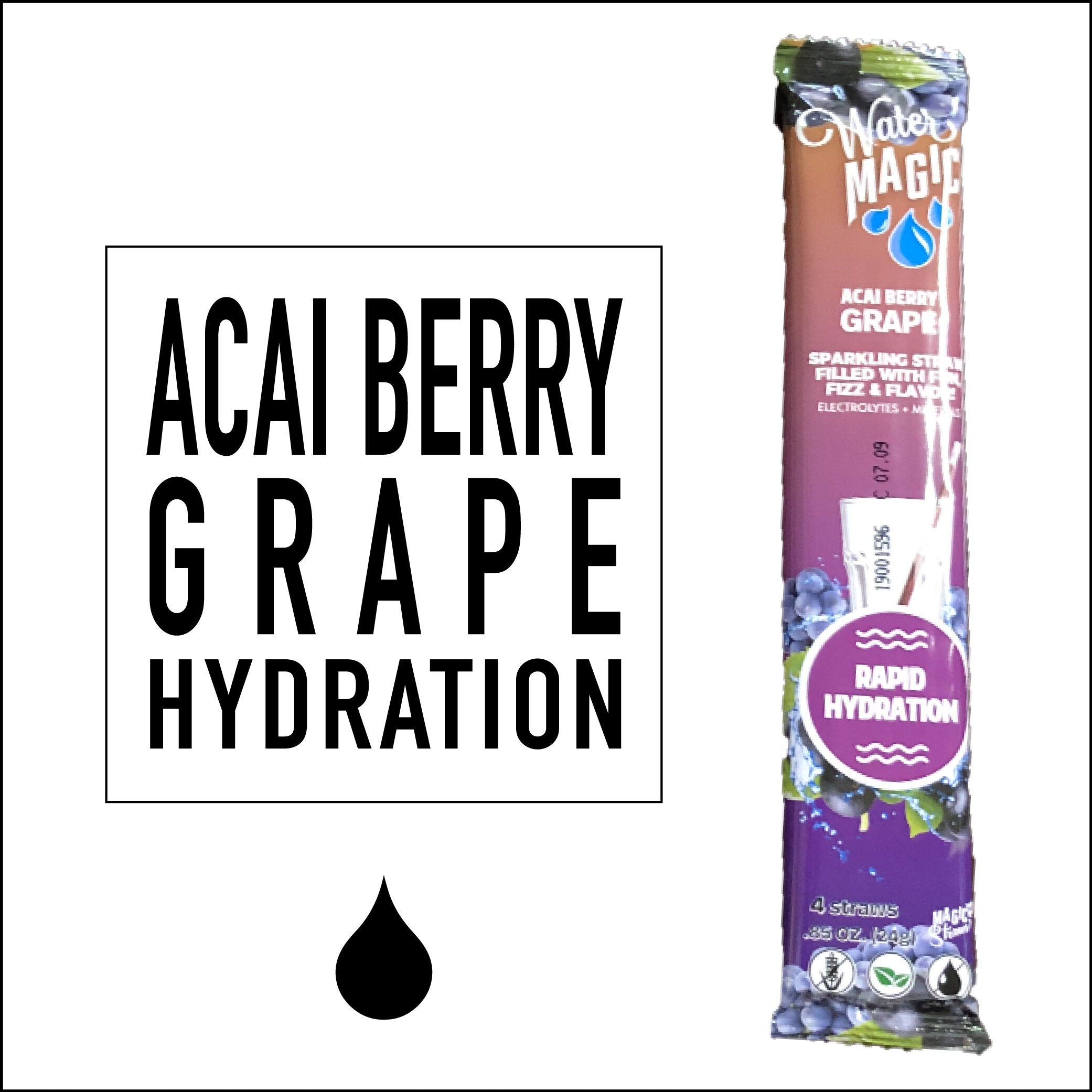 Water Magic Açaí Berry Grape 4 Pack