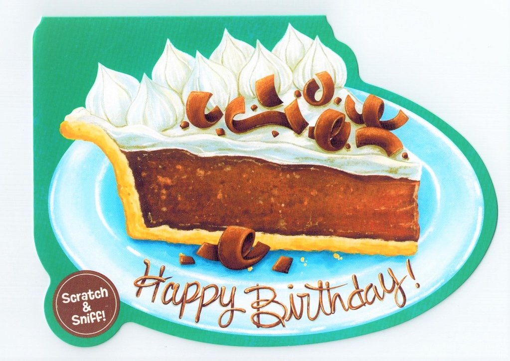 Chocolate Pie Scratch & Sniff Card by Peaceable Kingdom