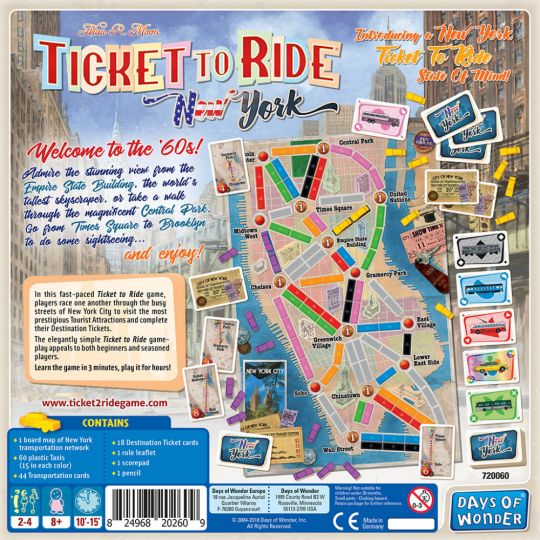 Ticket to Ride New York by Asmodee #DO7260