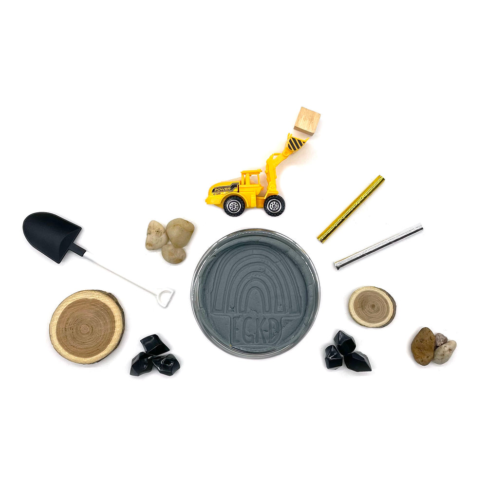 EGKD Construction Sensory Dough Play Kit by Earth Grown KidDoughs
