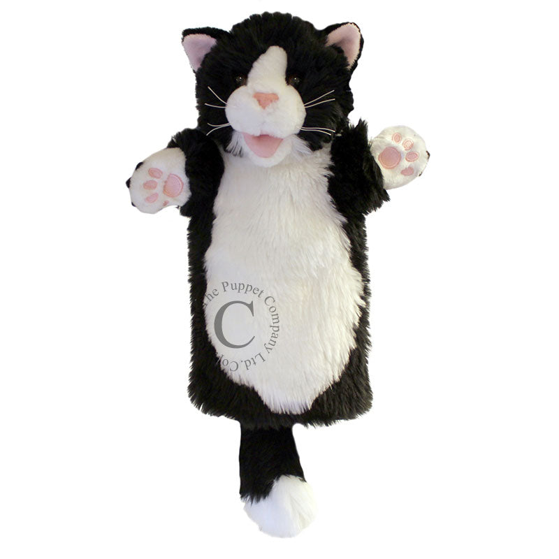 Black/White Cat Long Sleeved Hand Puppet by The Puppet Company #PC006003