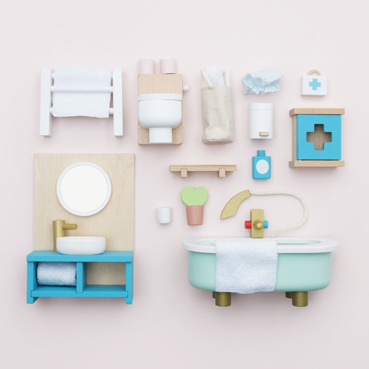 Bathroom Dollhouse Furniture Set by Le Toy Van # ME060