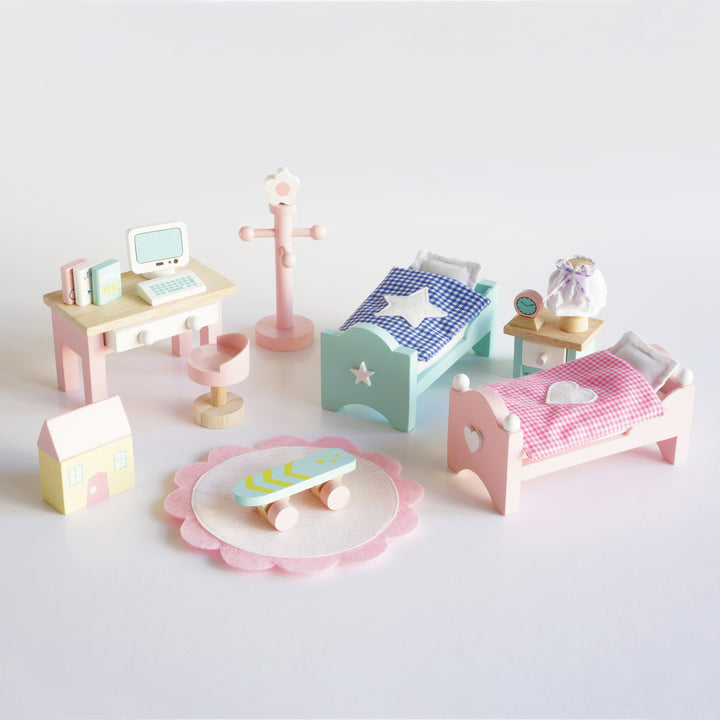 Children’s Bedroom Dollhouse Furniture Set by Le Toy Van # ME061