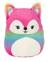 Squishmallow 12” Colorful Crew Xenia the Rainbow Fox