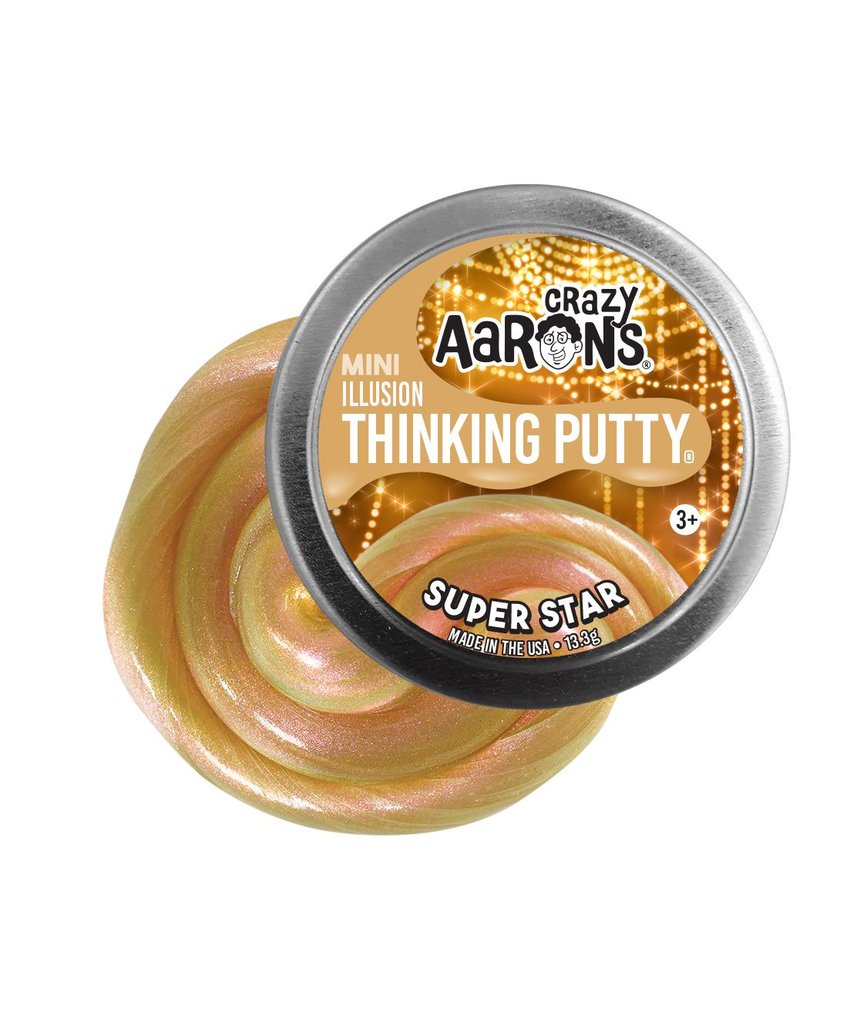 Super Star 2” Tin Thinking Putty by Crazy Aaron's