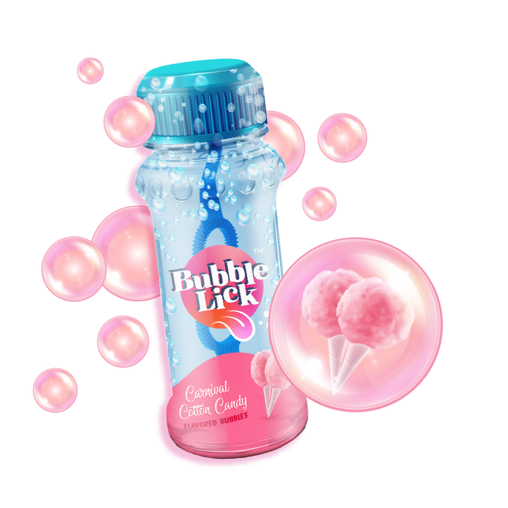 Bubble Lick Carnival Cotton Candy Flavored Bubbles