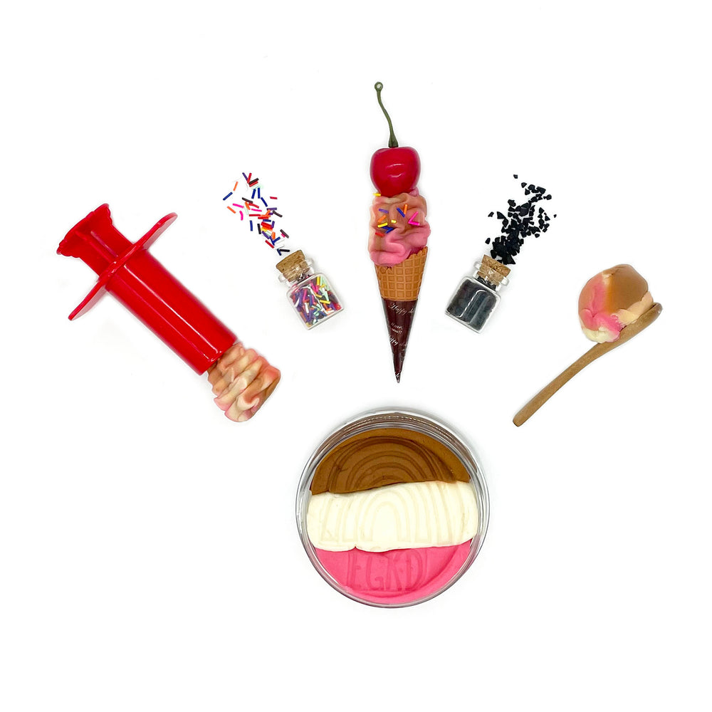EGKD Ice Cream Sensory Dough Play Kit by Earth Grown KidDoughs