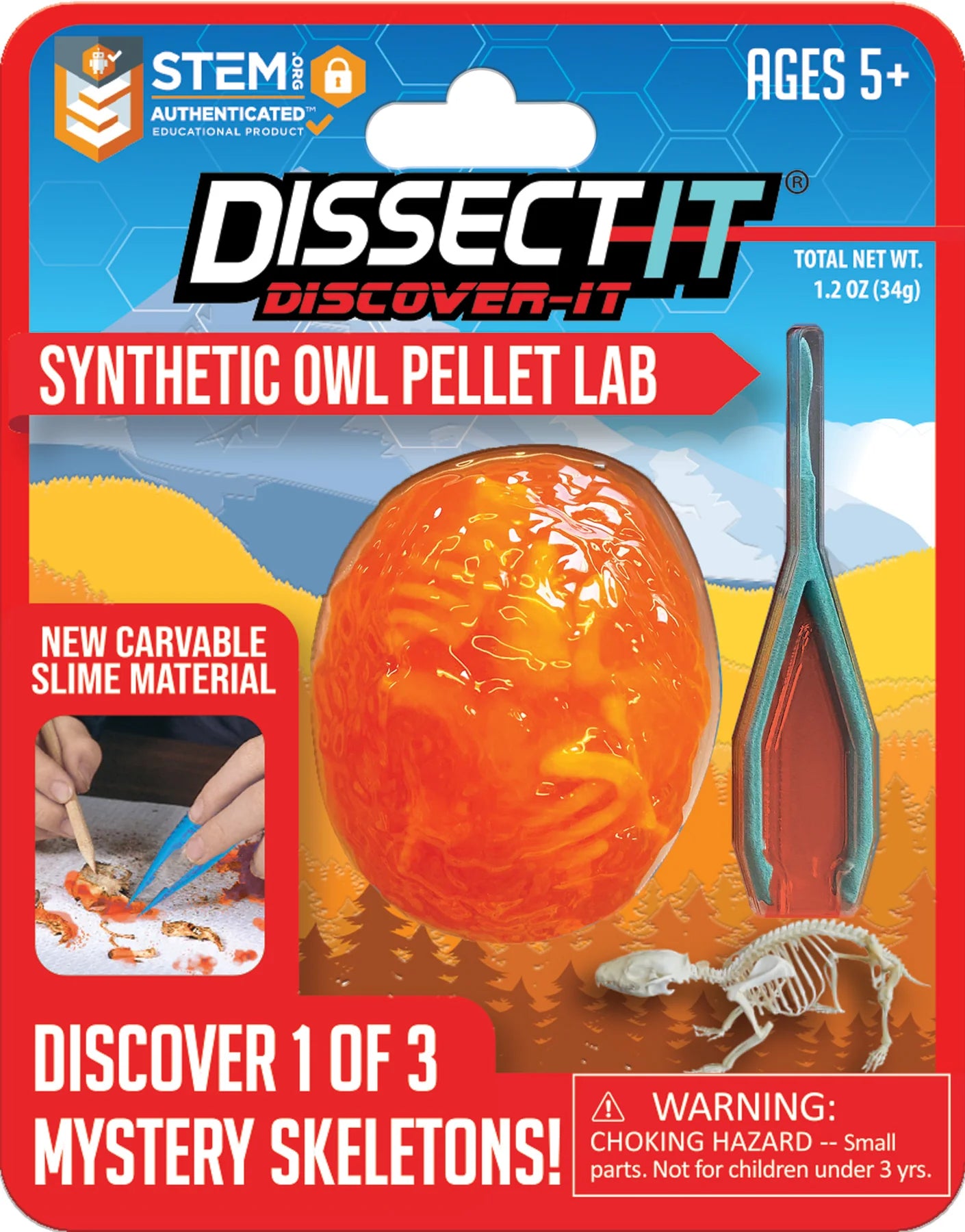 Dissect It: Synthetic Owl Pellet Lab by Top Secret Toys #1126-9912