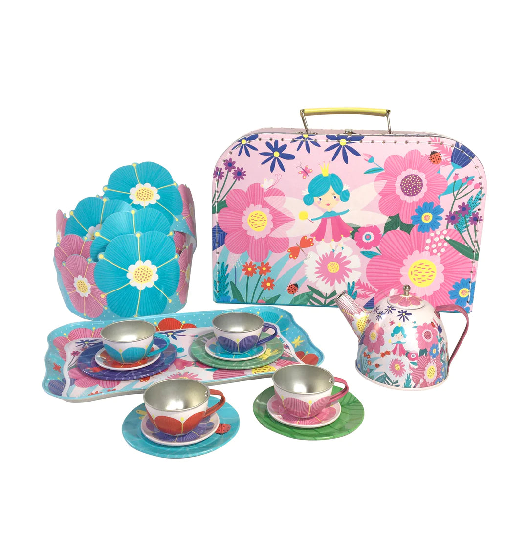 Flower Fairy Tin Tea Set by Bright Stripes #CH42082
