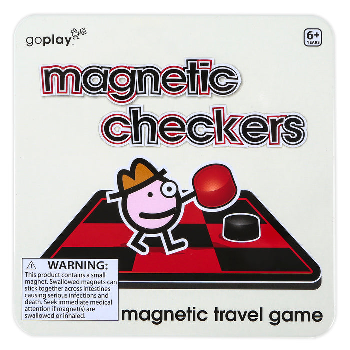 Magnetic Checkers Travel Game by Toysmith #8162