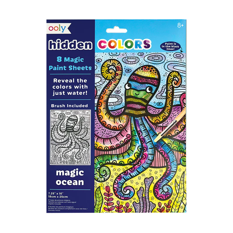 Hidden Colors Magic Paint Sheets: Magic Ocean by Ooly #161-089