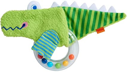 Clutching Rattle Toy Alligator by Haba